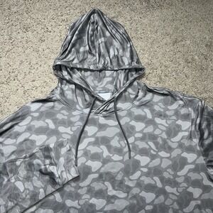 Burlebo Hoodie Men's 2XL Frog Skin Camo Performance Pullover Hiking.